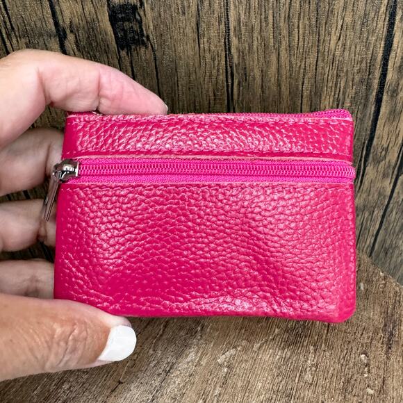 Flower Coin Purse Wallet Genuine Leather Wallet NEW FAST SHIP - Picture 2 of 4